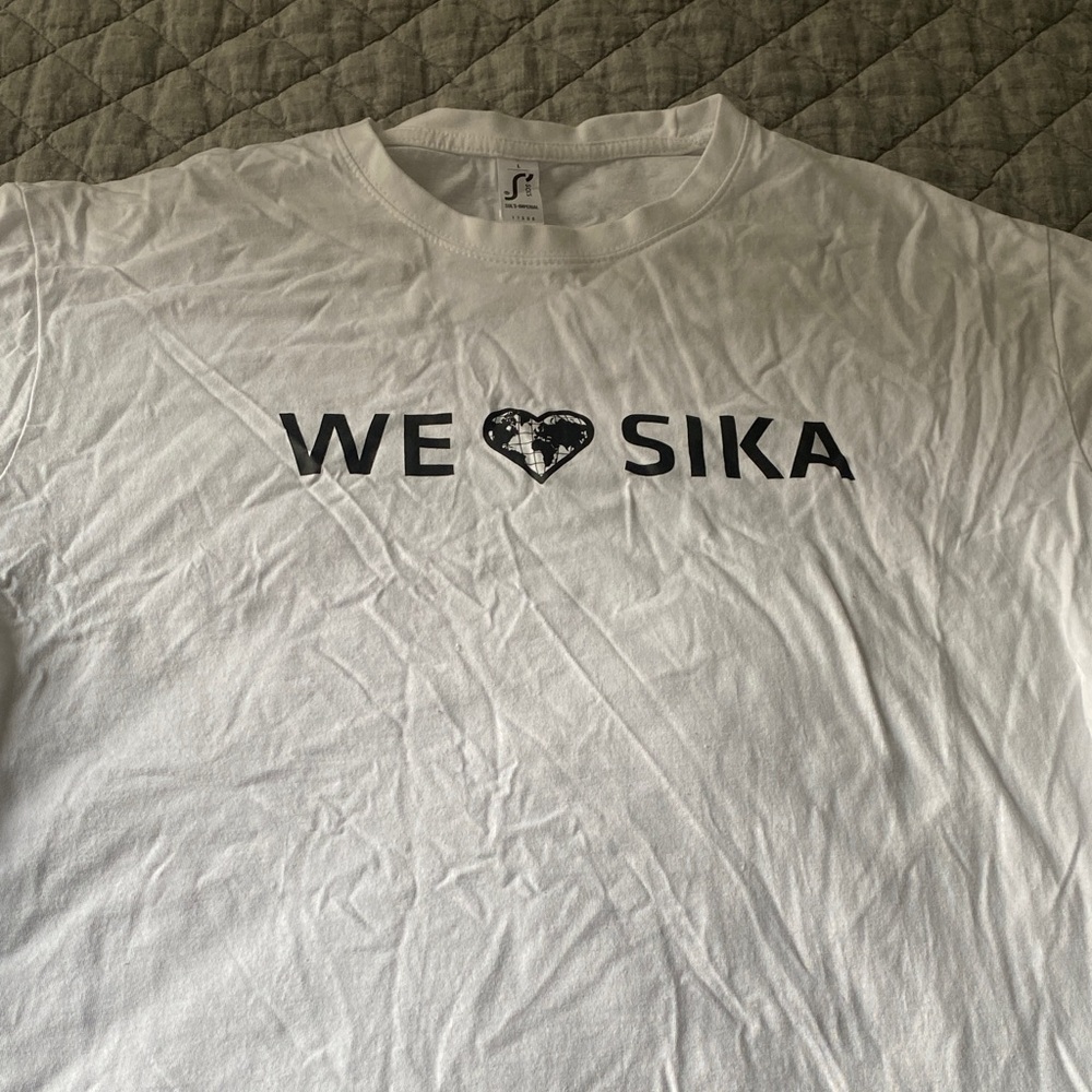 Sika White Graphic Tee for Men